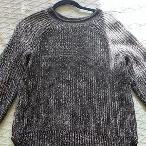 Black and gray sweater